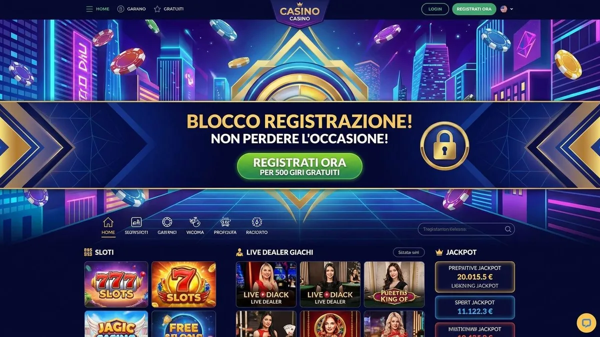 Registrazione con bonus